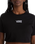 Flying V Crop T-Shirt in Black