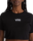 Flying V Crop T-Shirt in Black