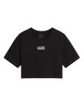 Flying V Crop T-Shirt in Black