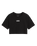 Flying V Crop T-Shirt in Black
