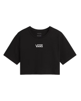 Flying V Crop T-Shirt in Black