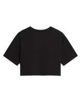 Flying V Crop T-Shirt in Black