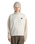Colourblock Half Zip Mock Sweatshirt in Marshmallow & Oatmeal