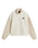 Colourblock Half Zip Mock Sweatshirt in Marshmallow & Oatmeal
