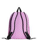 Old Skool Check Backpack in Pink Fizz