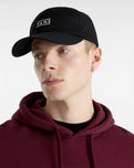 The Vans Mens Half Box Curved Bill Jockey Cap in Black