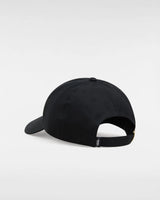 The Vans Mens Half Box Curved Bill Jockey Cap in Black