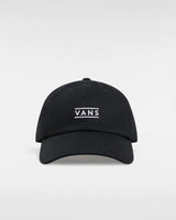 The Vans Mens Half Box Curved Bill Jockey Cap in Black