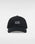 The Vans Mens Half Box Curved Bill Jockey Cap in Black