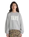 The Vans Girls Girls Stadium Loose Sweatshirt in Cement Heather
