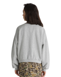 The Vans Girls Girls Stadium Loose Sweatshirt in Cement Heather