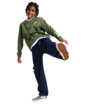 The Vans Boys Exposition Check Sweatshirt in Pine Forest | Available at Anns Cottage