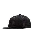 Skate Swirl Unstructured Cap in Black