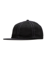 Skate Swirl Unstructured Cap in Black