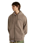 Skate V Thorn Zip Hoodie in Walnut