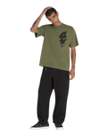 Skate Mike G Skull T-Shirt in Grape Leaf