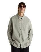 Nate Corduroy Woven Shirt in London Fog