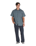 Lawson Solid Woven Shirt in Stormy Weather
