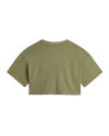 Relaxed Crop Wash T-Shirt in Loden Green