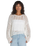 Mila Open Knit Crop Top in Marshmallow