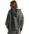 Retro Hoodie in Asphalt