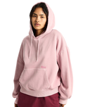 Retro Hoodie in Pink Dawn