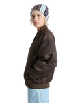 Bennett Quilted Bomber Jacket in Turkish Coffee