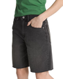 Sirelle Cut-Off Shorts in Washed Black