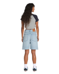 Sirelle Cut-Off Shorts in Light Stonewash