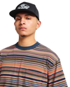 Braden Stripe Knit T-Shirt in Parsian Night