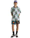 Digitals Woven Shirt in White & Multi