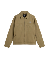 The Vans Mens McAvoy Zip Station Jacket in Bay Leaf