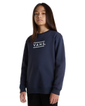Boys Half Box Sweatshirt in Parisian Night