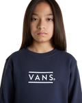 Boys Half Box Sweatshirt in Parisian Night