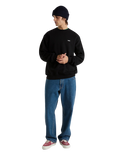 Left Chest II Loose Sweatshirt in Black