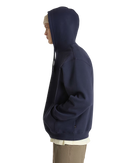 Left Chest II Loose Pullover Hoodie in Parisian Night
