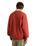 Salton Loose Sweatshirt in Red Ochre