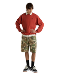 Salton Loose Sweatshirt in Red Ochre