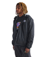 Riley Hooded Coaches Jacket in Black