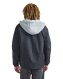 Riley Hooded Coaches Jacket in Black