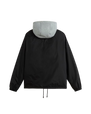 Riley Hooded Coaches Jacket in Black