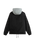 Riley Hooded Coaches Jacket in Black