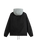 Riley Hooded Coaches Jacket in Black