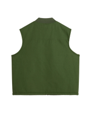 The Vans Mens Mcavoy Sherpa Lined Gilet in Pine Forest