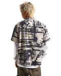 Fallon Shirt in Taupe Mist & Black