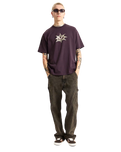 The Vans Mens Star Checker T-Shirt in Dark Port