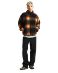 Heights Sherpa Fleece Jacket in Black & Mustard