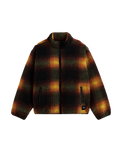Heights Sherpa Fleece Jacket in Black & Mustard