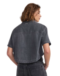 The Vans Womens Natalie Denim Shirt in Grey Wash