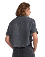 The Vans Womens Natalie Denim Shirt in Grey Wash